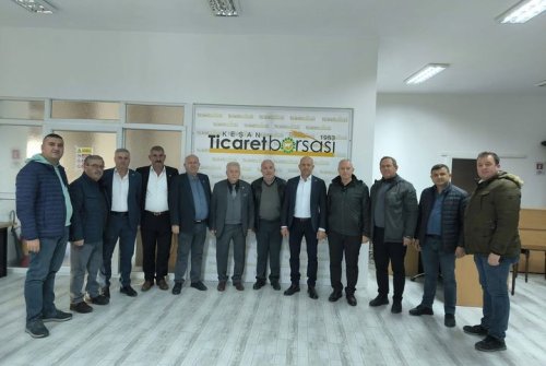 Edi̇rne Zi̇raat Odaları Başkanlarından Borsamıza Zi̇yaret