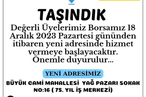 Taşındık