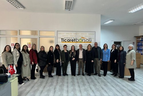 Tobb Edirne Kadın Girişimciler İ̇cra Kurulu Başkanı Elmas Aslan Ve Tobb Edirne İ̇l Kadın Girişimciler İ̇cra Kurul Üyelerinden Borsamıza Ziyaret..